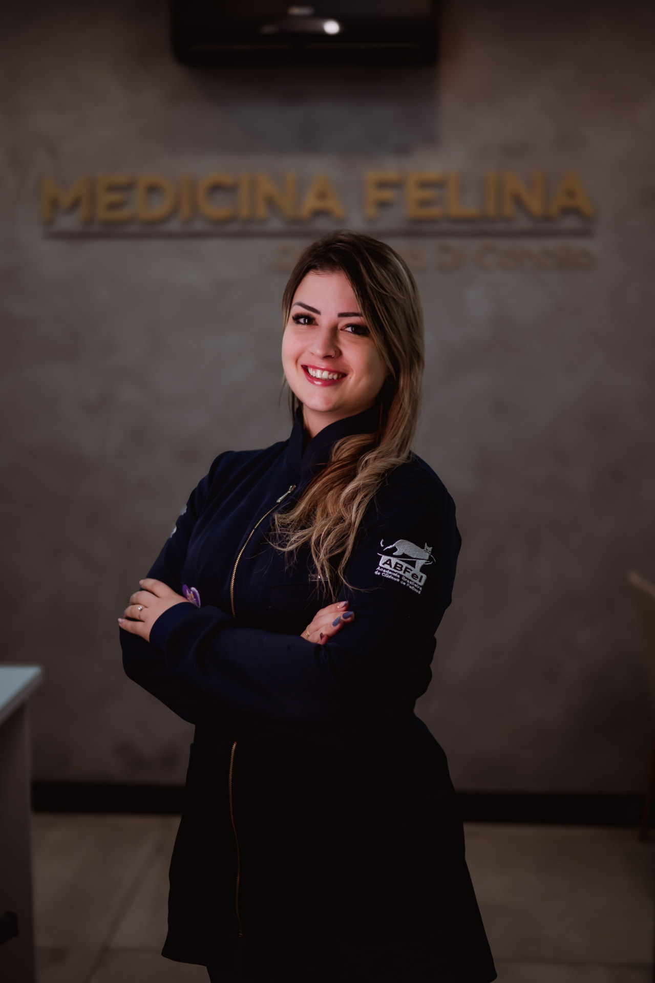 Dra. Carla Di Concílio, médica-veterinária de medicina felina do Hospital Veterinário Amparo